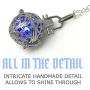 UMBRELLALABORATORY Steampunk FIRE Necklace - Pendant Glow Locket - Great Gifts for Teen Girls, Mother, Father, Little Girls Jewelry