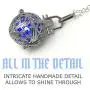 UMBRELLALABORATORY Steampunk FIRE Necklace - Pendant Glow Locket - Great Gifts for Teen Girls, Mother, Father, Little Girls Jewelry