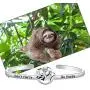 HOLLP Lazy Sloth Jewelry Gift for Sloth Lovers Dont Hurry Be Happy Bracelet for Women Girls Lazy Sloth Animal Gifts for Mom Aunt Friends