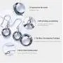 SNOWH Earrings for Women - Dangle Earrings Sterling Silver Hoop Earring with Swarovski Crystals SNOWH Earrings for Women - Dangle Earrings Sterling Silver Hoop Earring with Swarovski Crystals