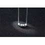 MPRAINBOW Men Women Custom Personalized Stainless Steel/Black Rope Chain ID Pendant Necklace with 2-6 Names Letters Engraved Small Custom Beads Necklace - Family Friends Name Customized Made Jewelry