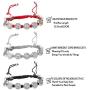 Finrezio 6 PCS Saint Benedict Cord Bracelets for Women Men Evil Protection Medal Rosary Bracelet Set Catholic Gifts Religious Jewelry