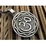 Trilogy Jewelry Pewter Circle Ohm Om Yoga Buddha Namaste Pendant on Leather Necklace Trilogy Jewelry Pewter Circle Ohm Om Yoga Buddha Namaste Pendant on Leather Necklace
