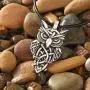 HAQUIL Owl Jewelry Owl Pendant Leather Cord Necklace for Men and Women, 19.7''