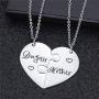 iJuqi Mother Daughter Necklace Gifts - 2PCS Mom Necklace from Daughter, Mom Gifts Daughter Gifts for Christmas Mothers Day