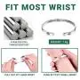 Ratoy Inspirational Bracelets for Women Teen Girl Personalized Birthday Cuff Bangle Keep Going Motivational Mantra Quote Jewelry for Her Mom