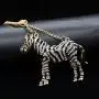 Uloveido Women Long Chain Animal Horse Necklace for Girls Women 18K Gold Plated Black Cubic Zirconia Zebra Pendant Necklace YS857 Uloveido Women Long Chain Animal Horse Necklace for Girls Women 18K Gold Plated Black Cubic Zirconia Zebra Pendant Necklace YS857