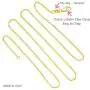 14K Solid Yellow Gold 0.7MM Italian 4 Side Diamond Cut Box Thin Chain Necklace with Lobster Claw Clasp - Include Gift Box with Order (0.7 MM 22 Inches 14K Yellow Gold 22'' 4DC)