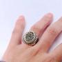 Mens Cool Stainless Steel Rings Vintage Blessed Virgin Mary Carved Christian Religious Signet Band Ring Size 7-13