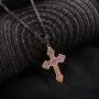 VITEROU Designed Magnetic Pure Copper Therapy Patterned Cross Pendant Therapy Necklace Pain Relief for Neck Arthritis Migraine Headaches Shoulders and Back,3500 Gauss