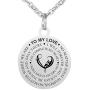 Kisseason Stainless Steel Gift Jewelry to My Love Boy Girl Dog Tag Keychain Pendant Necklace
