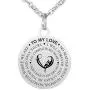 Kisseason Stainless Steel Gift Jewelry to My Love Boy Girl Dog Tag Keychain Pendant Necklace