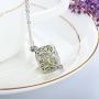 JANEZ Jewelry Necklace Tree of Life Dark Luminous Silver Color Glowing in Dark Pendant Necklace Collar Best Friend Jewelry for Women