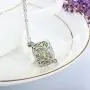 JANEZ Jewelry Necklace Tree of Life Dark Luminous Silver Color Glowing in Dark Pendant Necklace Collar Best Friend Jewelry for Women