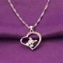 WUSUANED Delicate Hollow Heart Lovely Pig Pendant Necklace Pet Jewelry Pig Lover Gift