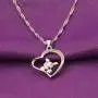 WUSUANED Delicate Hollow Heart Lovely Pig Pendant Necklace Pet Jewelry Pig Lover Gift