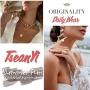TseanYi Coin Disc Dangle Earrings Silver Round Drop Disk Earrings Personlize Trendy Earrings Jewelry for Women and Girls (Silver)