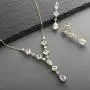 Mariell Genuine 14K Gold Plated Cubic Zirconia Wedding Necklace & Earrings Bridal Jewelry Set for Brides Mariell Genuine 14K Gold Plated Cubic Zirconia Wedding Necklace & Earrings Bridal Jewelry Set for Brides