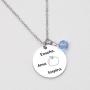 De&ai Teachers in Spanish Apple Necklace, Spanish Teacher Appreciation Gift, Enseña AMA Inspira Necklace
