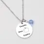 De&ai Teachers in Spanish Apple Necklace, Spanish Teacher Appreciation Gift, Enseña AMA Inspira Necklace