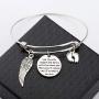 Gzrlyf Miscarriage Necklace Infinity Angel Wings Lariat Necklace Pregnancy Loss Memorial Gifts