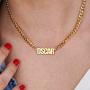 MyNameNecklace Personalized Unisex Thick Gourmette Name Necklace - Custom Jewelry