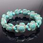 yobest Handmade Stone Turtle Beads Chain Bracelet for Women Men Teen Boys Girls, Adjustable VSCO Wax Rope String Link Bracelet Best Friend Jewelry