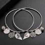 Lux Accessories Best Friends Forever BFF Charm Bracelet Set (2pc)