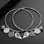 Lux Accessories Best Friends Forever BFF Charm Bracelet Set (2pc) Lux Accessories Best Friends Forever BFF Charm Bracelet Set (2pc)