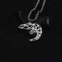 cooltime Stainless Steel Hollow Out Geometric Animal Pendant Necklace for Unisex, 23 Box Chain cooltime Stainless Steel Hollow Out Geometric Animal Pendant Necklace for Unisex, 23 Box Chain