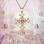 Angelady Necklaces for Women, Retro Vine Entwined Cross Necklaces for Women, with Crystals from Swarovski, Necklaces for Women Valentines Jewelry Gift Birthday Gift for Mom Women Wife Girls Her