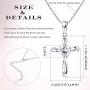 Sllaiss Sterling Silver Tiny Cross Pendant Necklace Heart Crystals From Austria White Gold Plated Celtic Knot Infinity Love Necklace For Women