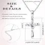Sllaiss Sterling Silver Tiny Cross Pendant Necklace Heart Crystals From Austria White Gold Plated Celtic Knot Infinity Love Necklace For Women