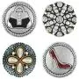 Ginger Snaps Set | Bundled Set of 4 Charms | Interchangeable & Adjustable Snap Jewelry Collection | Button Charms for Necklaces Bracelets | Standard Size Ginger Snaps Set | Bundled Set of 4 Charms | Interchangeable & Adjustable Snap Jewelry Collection | Button Charms for Necklaces Bracelets | Standard Size