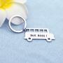 SEIRAA Bus Boss Keychain Bus Driver Gift Drive Safe Jewelry Appreciation Gift for School Bus Driver