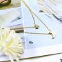 Dainty Moon Necklace Star Chain Gold Necklaces Crescent Moon Pendant Necklace Choker Necklace Minimalist Boho Jewelry for Women Girl Mother Gift