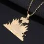 Stainless Steel Haiti Pendant and Necklace Ayiti Items Haiti Jewelry Stainless Steel Haiti Pendant and Necklace Ayiti Items Haiti Jewelry