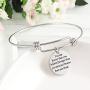 You are Braver Stronger Smarter than you think Inspirational Expandable Bangle Bracelet Women