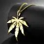 TIDOO Jewelry Mens Stainless Steel Leaf Steampunk Street Style Pendant Necklace Gold TIDOO Jewelry Mens Stainless Steel Leaf Steampunk Street Style Pendant Necklace Gold