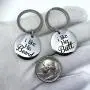 AMOR SPES 2pcs Couple Key Chain for Boyfriend Girlfriend Husband Wife Christmas - I Like his Beard,i Like her Butt