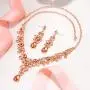 EVER FAITH Womens Rhinestone Crystal Elegeant Wedding Feast Floral Teardrop Necklace Earrings Set EVER FAITH Womens Rhinestone Crystal Elegeant Wedding Feast Floral Teardrop Necklace Earrings Set