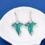 WSNANG Movie Elven Green Leaf Earrings Movie Inspired Jewelry Gift for Fans