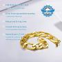 PROSTEEL Men Women Children Stainless Steel Figaro Link Chain Bracelet 6mm/9mm/13mm 7.5/8.3