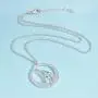 Round Howling Wolf Totem Necklace Pendant with Chain for Men and Women Animal Movie Jewelry Round Howling Wolf Totem Necklace Pendant with Chain for Men and Women Animal Movie Jewelry