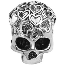 JMQJewelry Skull Charm Halloween Charm Heart Charms for Bracelets Women Men Girl Jewelry