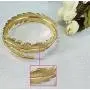 MANZHEN Gold Tone Swirl Leaf Feather Upper Arm Bracelet Armlet Cuff Bangle Armband Adjustable Mothers Day Jewelry Gift
