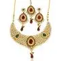 Touchstone Indian Bollywood Handcrafted Traditional Royal Mughal Kundan Polki Meenakari Enamel Colorful Wedding Designer Jewelry Long Necklace Set in Gold and Silver Tone for Women.
