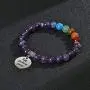 Jovivi 7 Chakra Bracelet Natural Gemstone Yoga Beads Reiki Healing Crystals Beaded Stone Stretch Bracelets with Inspirational Charm Jovivi 7 Chakra Bracelet Natural Gemstone Yoga Beads Reiki Healing Crystals Beaded Stone Stretch Bracelets with Inspirational Charm