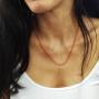 SymbolicDesign Silver Cross Necklace with red Strike for Good Luck and Protection