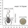 Unijew Halloween Earrings for Women Girls, Spider Shaped Pendant ,halloween Costume Accessories Jewelry Unijew Halloween Earrings for Women Girls, Spider Shaped Pendant ,halloween Costume Accessories Jewelry